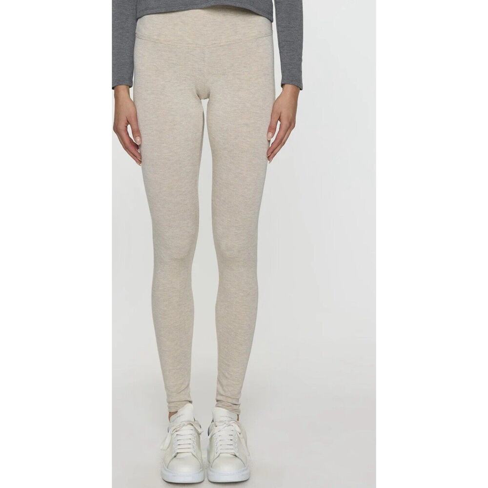 Bleusalt Womens Pull On Leggings Size 0 (XSmall) In Sand Mid Rise Skinny